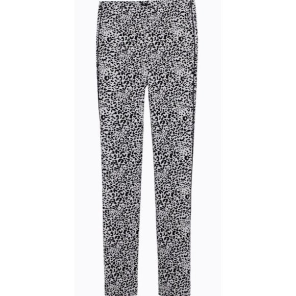 Zadig & Voltaire New Leopard Pants 34 Parell Deluxe Black White - Picture 1 of 4